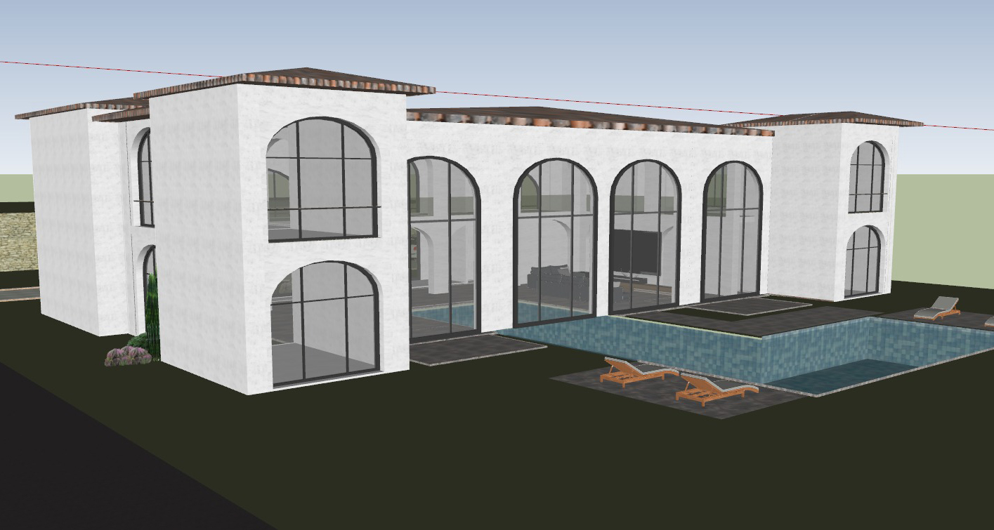 Kızılağaç Private dış cephe ve havuz görünümü